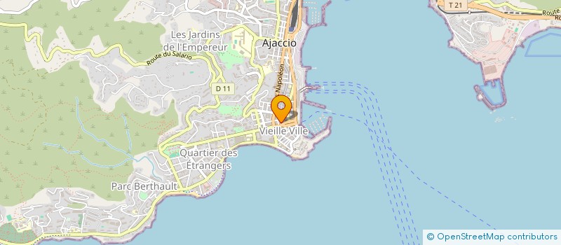 localisation de l'entreprise CHARLES PEYROUSE FRANCINE EVA HENRIETTE à AJACCIO