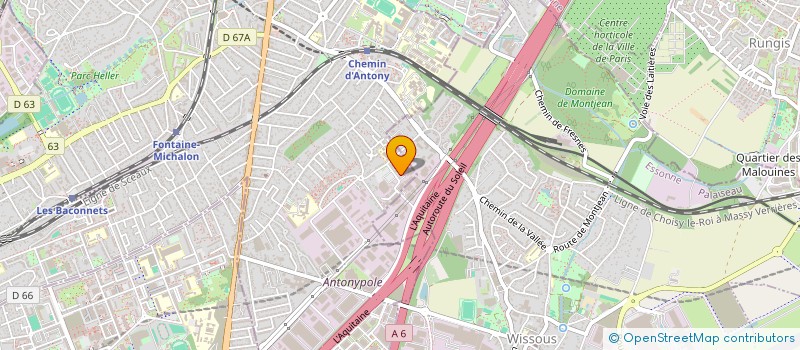 localisation de l'entreprise CHARLES PHILIPPE PRESSE  MONTROUGE