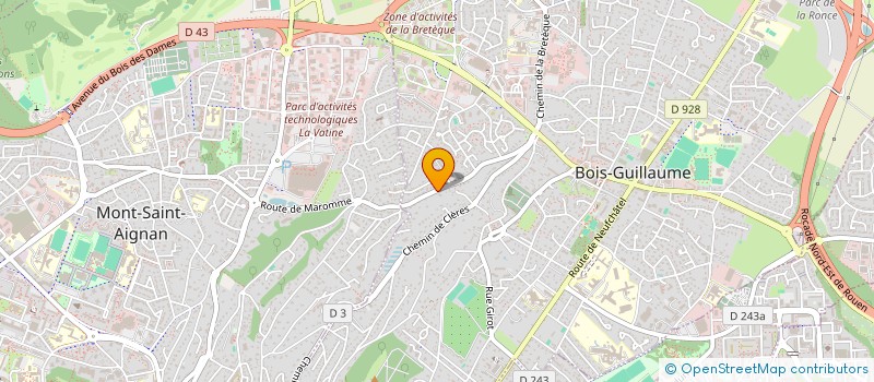 localisation de l'entreprise CHARLES ROBEC à BOIS-GUILLAUME