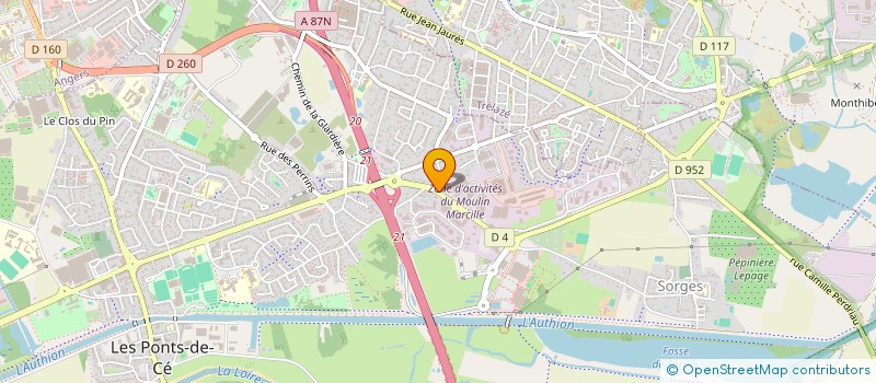 localisation de l'entreprise CHARLES SAURIA  LES PONTS-DE-CE