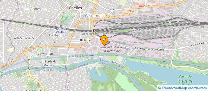 localisation de l'entreprise CHARLES SERVICES à CHELLES