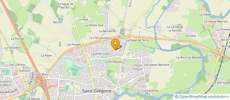 localisation de l'entreprise CHARLES TILLON  SAINT-GREGOIRE