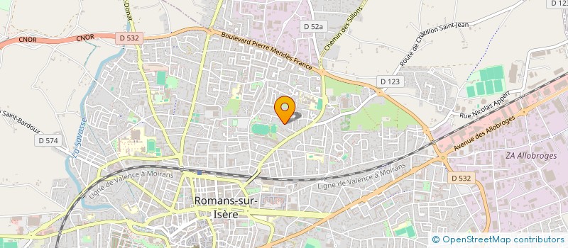 localisation de l'entreprise CHARLES TRAM CONSEILS à ROMANS-SUR-ISERE