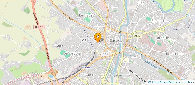 localisation de l'entreprise CHARLES XV  CASTRES