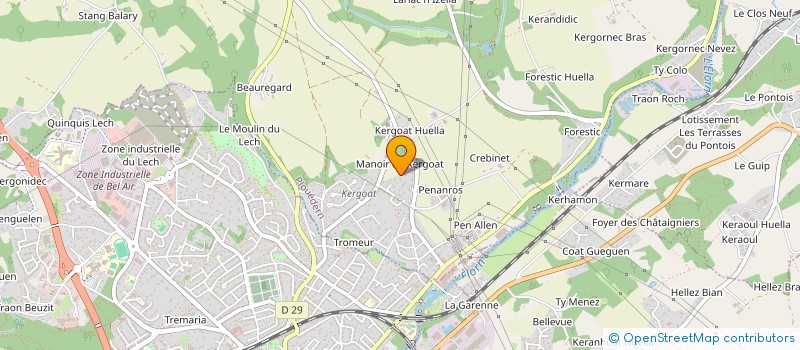 localisation de l'entreprise CHARLES YVINEC SAS  PLOUEDERN