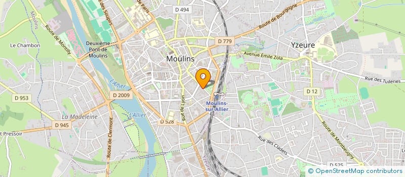 localisation de l'entreprise CHARLET à MOULINS