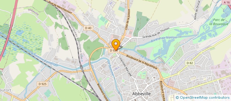 localisation de l'entreprise CHARLET HABITAT à ABBEVILLE