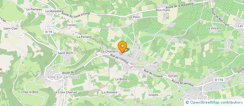 localisation de l'entreprise CHARLET INVEST IMMO (C2I) à PORTE-DES-PIERRES-DOREES