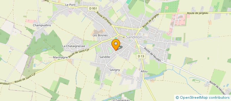 localisation de l'entreprise CHARLETTE  SANDILLON
