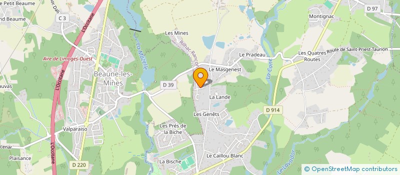 localisation de l'entreprise CHARLETTE  RILHAC-RANCON