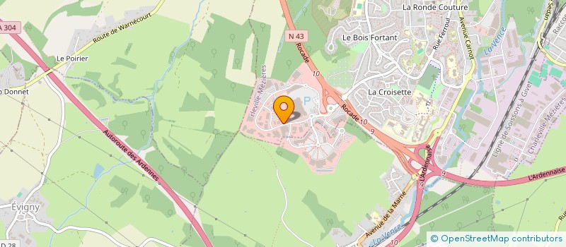 localisation de l'entreprise CHARLEVILLE ACCESSOIRES AUTOMOBILES  CHARLEVILLE-MEZIERES