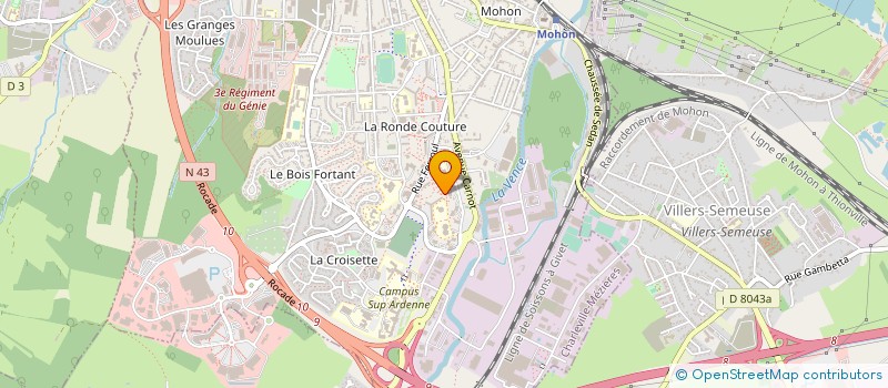 localisation de l'entreprise CHARLEVILLE AUTO  CHARLEVILLE-MEZIERES