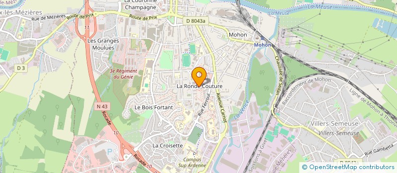 localisation de l'entreprise CHARLEVILLE BOXE  CHARLEVILLE-MEZIERES