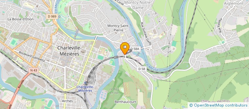 localisation de l'entreprise CHARLEVILLE-MEZIERES ROLLER CLUB  CHARLEVILLE-MEZIERES