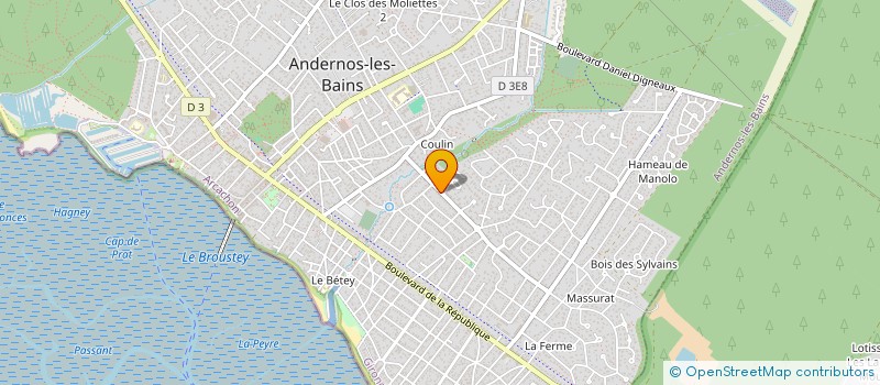 localisation de l'entreprise CHARLEXIA  ANDERNOS-LES-BAINS