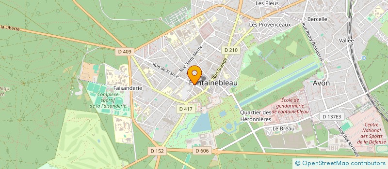localisation de l'entreprise CHARLEY à FONTAINEBLEAU