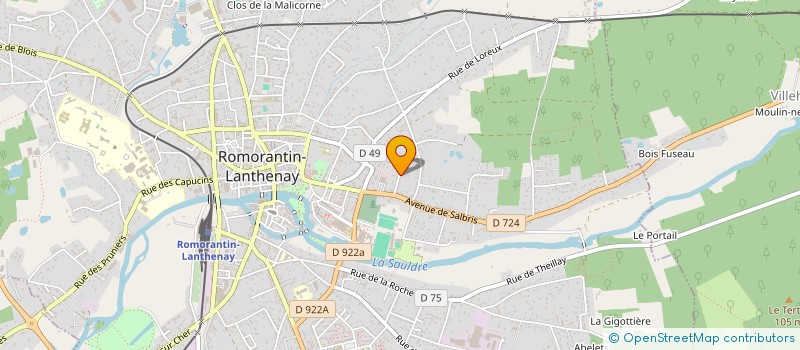 localisation de l'entreprise CHARLEZY  ROMORANTIN-LANTHENAY