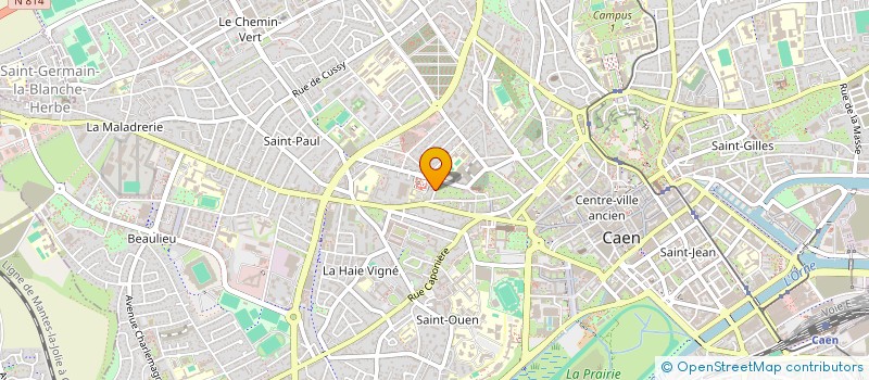 localisation de l'entreprise CHARLIE à CAEN