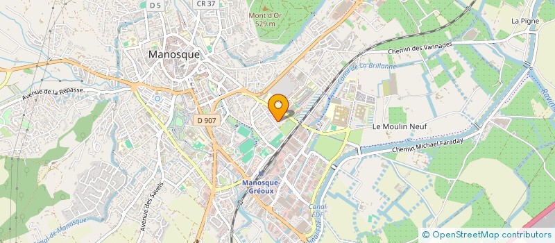 localisation de l'entreprise CHARLIE à MANOSQUE
