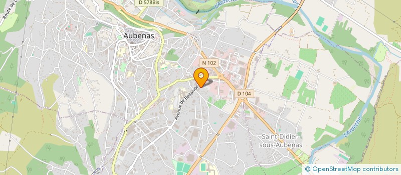localisation de l'entreprise CHARLIE à AUBENAS