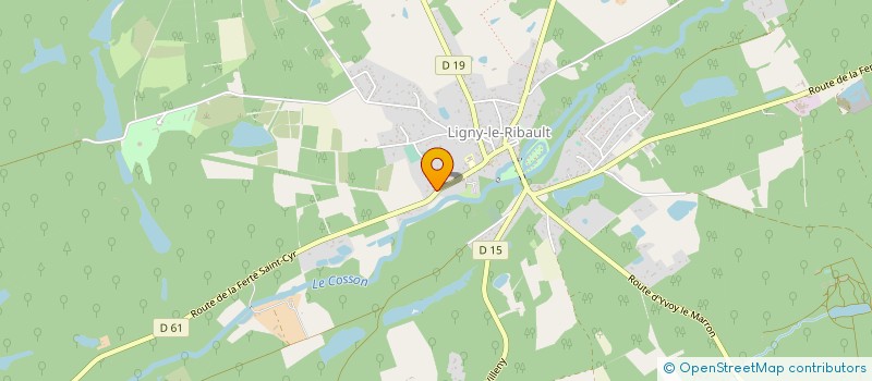 localisation de l'entreprise CHARLIE à LIGNY-LE-RIBAULT