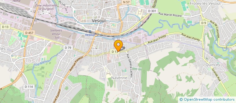 localisation de l'entreprise CHARLIE  VESOUL