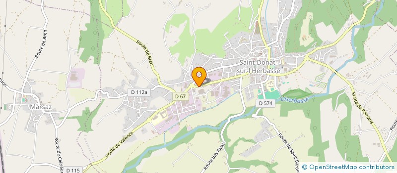 localisation de l'entreprise CHARLIE à SAINT-DONAT-SUR-L'HERBASSE