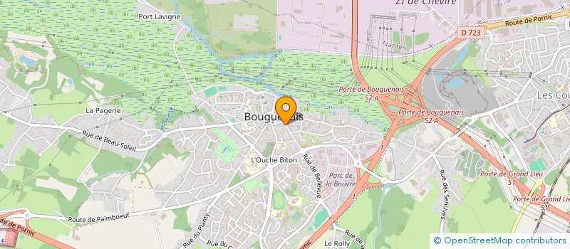 localisation de l'entreprise CHARLIE PEINTURE  BOUGUENAIS