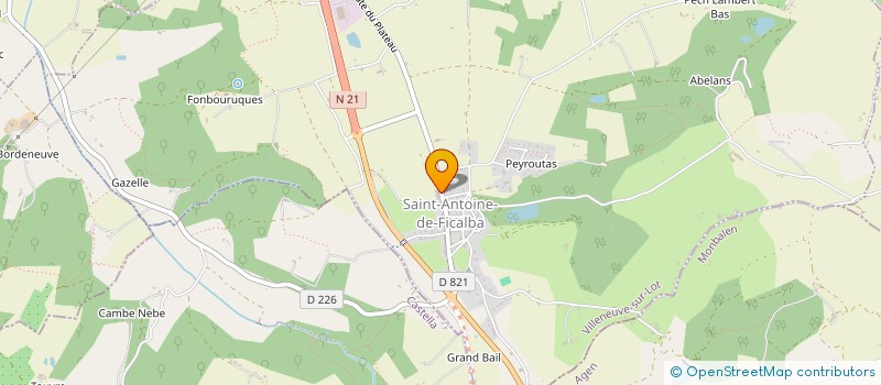 localisation de l'entreprise CHARLIE - WM  SAINT-ANTOINE-DE-FICALBA