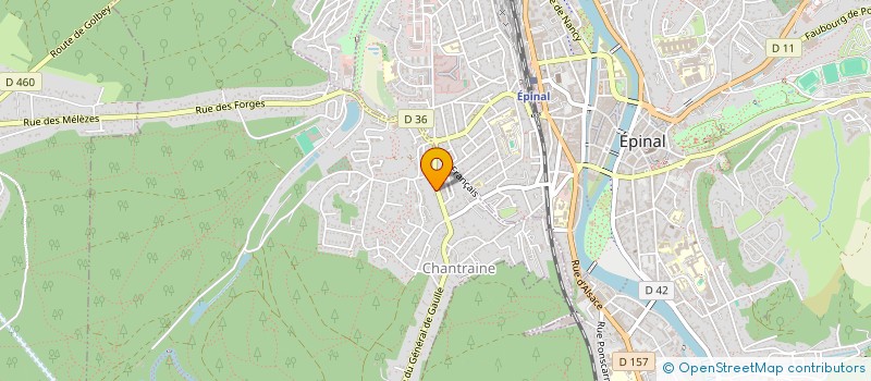 localisation de l'entreprise CHARLIE49  CHANTRAINE