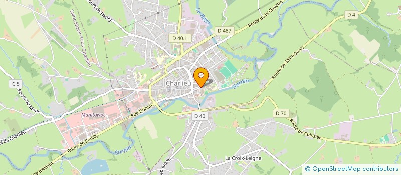 localisation de l'entreprise CHARLIEU-BELMONT COMMUNAUTE  CHARLIEU