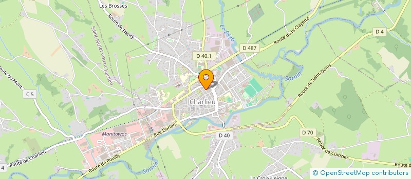 localisation de l'entreprise CHARLIEU BOXING CLUB  CHARLIEU