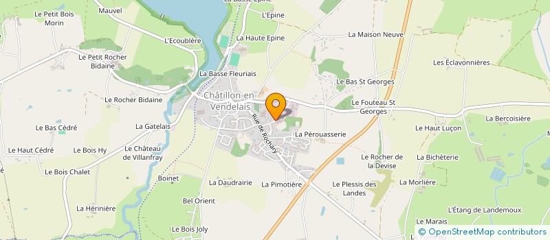 localisation de l'entreprise CHARLIN AGENCEMENT  CHATILLON-EN-VENDELAIS