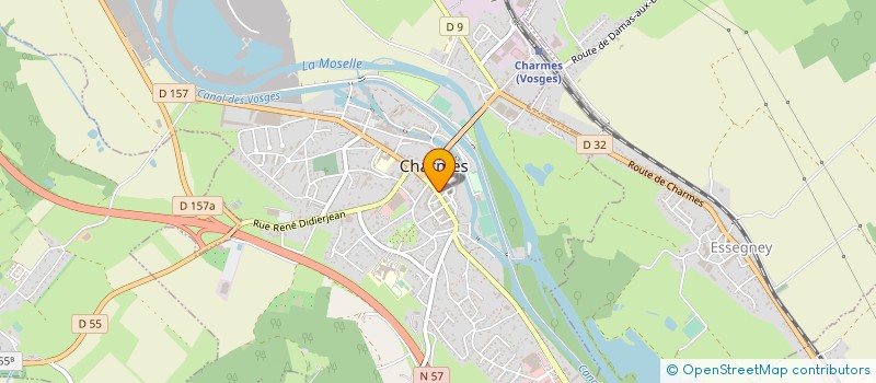 localisation de l'entreprise CHARLINE à CHARMES