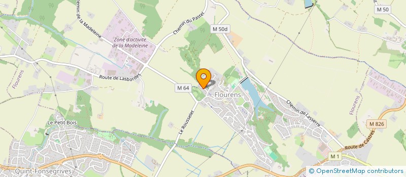 localisation de l'entreprise CHARLINE  QUINT-FONSEGRIVES