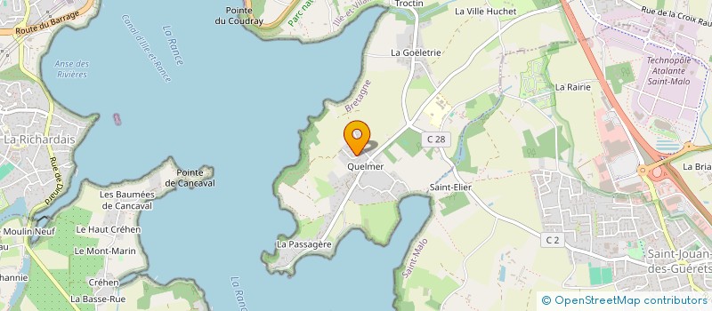 localisation de l'entreprise CHARLINE  SAINT-MALO