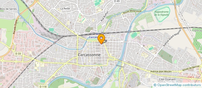 localisation de l'entreprise CHARLINE à CARCASSONNE