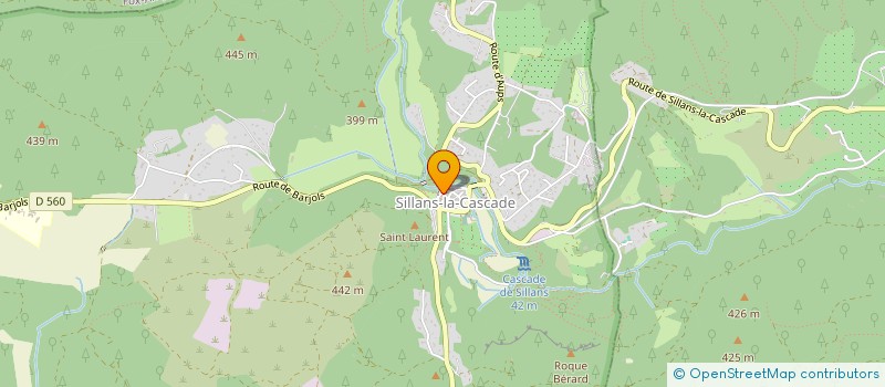 localisation de l'entreprise CHARLINE  SILLANS-LA-CASCADE