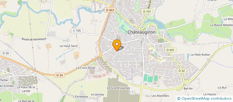 localisation de l'entreprise CHARLINE  CHATEAUGIRON