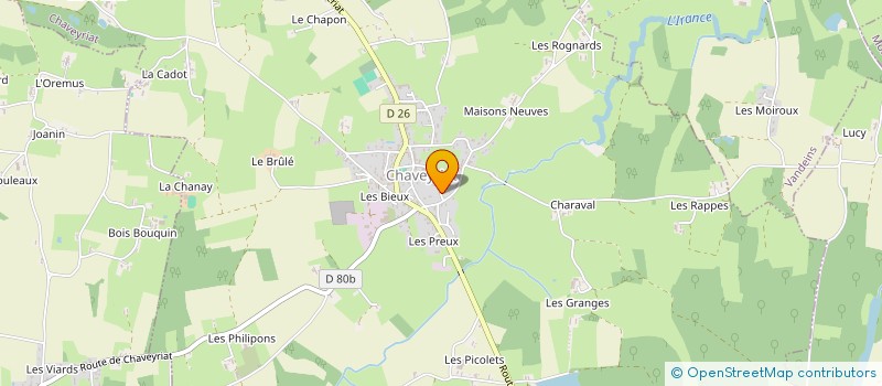 localisation de l'entreprise CHARLINE SCI à CHAVEYRIAT