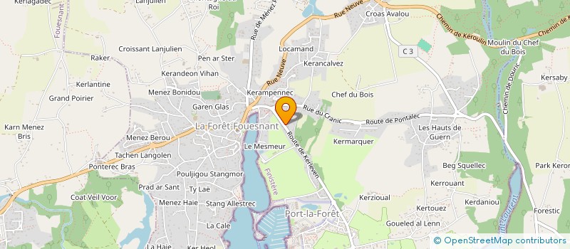 localisation de l'entreprise CHARLINGTON ACADEMY  LA FORET-FOUESNANT