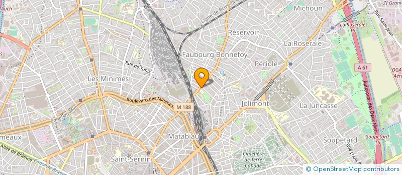 localisation de l'entreprise CHARLIONAIS MEUNIER EQUIPEM SA à TOULOUSE