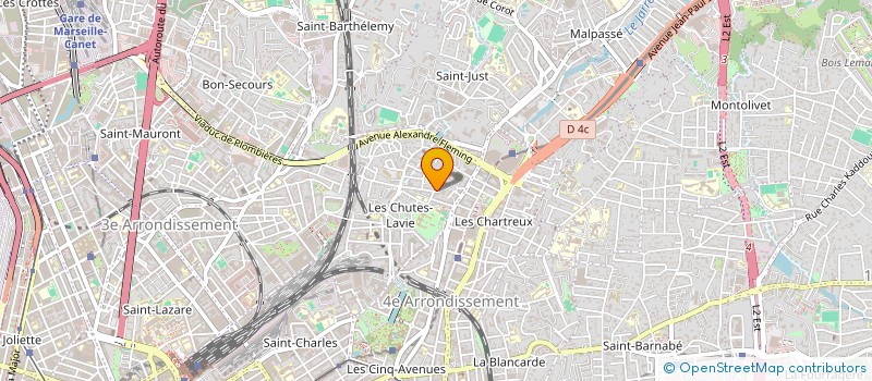 localisation de l'entreprise CHARLLINE à MARSEILLE