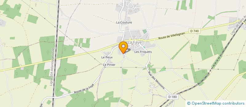 localisation de l'entreprise CHARLLOT à LA FAYE