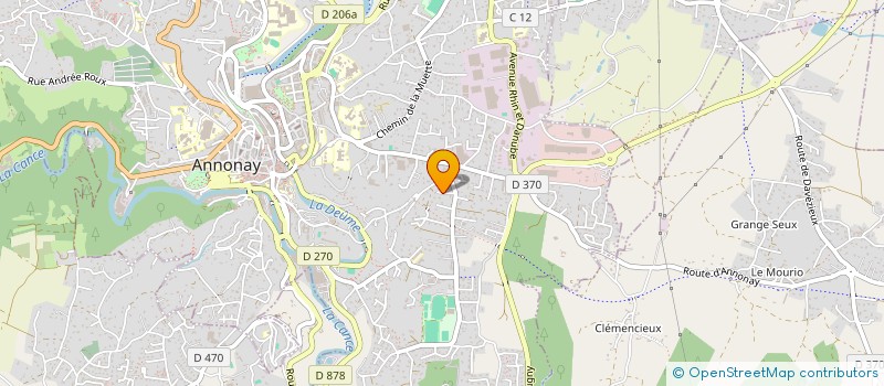 localisation de l'entreprise CHARLO à ANNONAY