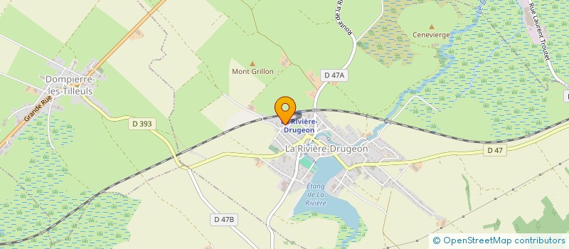 localisation de l'entreprise CHARLO' CLOMES ENQUETENT AU 4L TROPHY  LA RIVIERE-DRUGEON