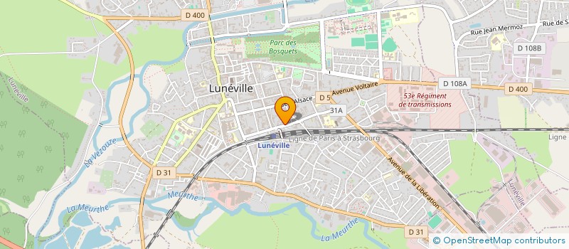 localisation de l'entreprise CHARLO RESTO  LUNEVILLE