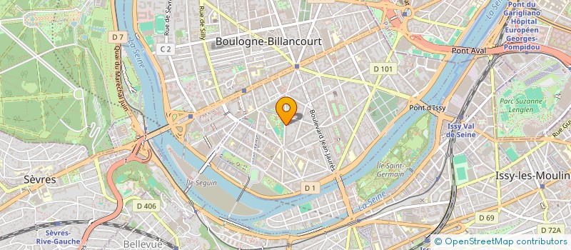 localisation de l'entreprise CHARLOC HOMES PROMOTION à BOULOGNE-BILLANCOURT