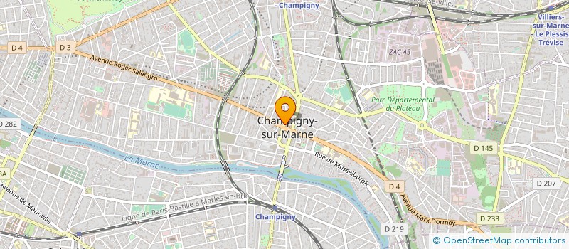 localisation de l'entreprise CHARLOIS CHAMPIGNY à CHAMPIGNY-SUR-MARNE