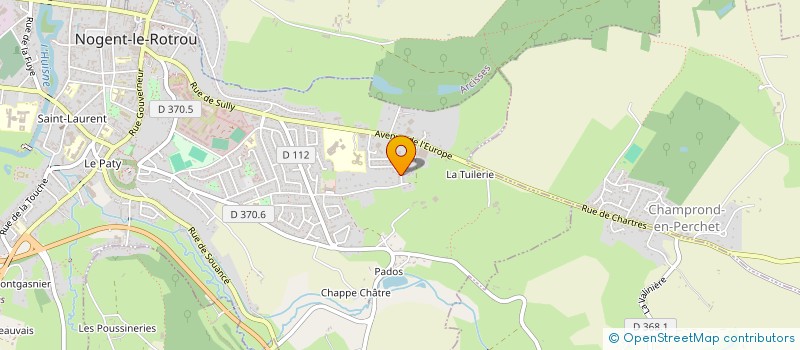localisation de l'entreprise CHARLOT DAVID à NOGENT-LE-ROTROU